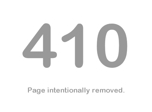 Error 410 - Page Removed