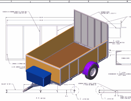 Trailer Plans Drawing